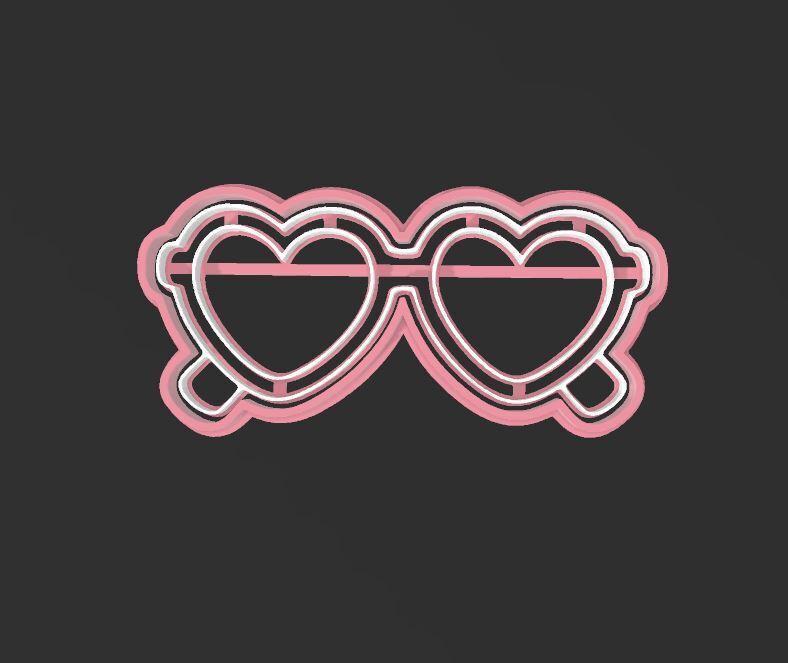 Taylor Swift Heart Glasses, Cookie Cutter