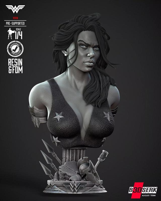 B3DSERK Wonder Girl Bust