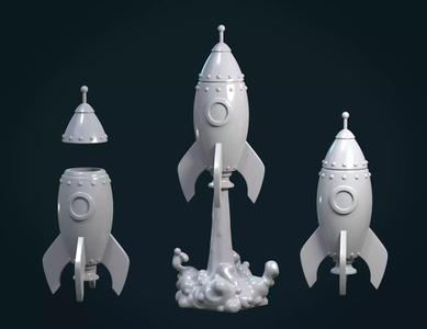 Cartoon Rocket