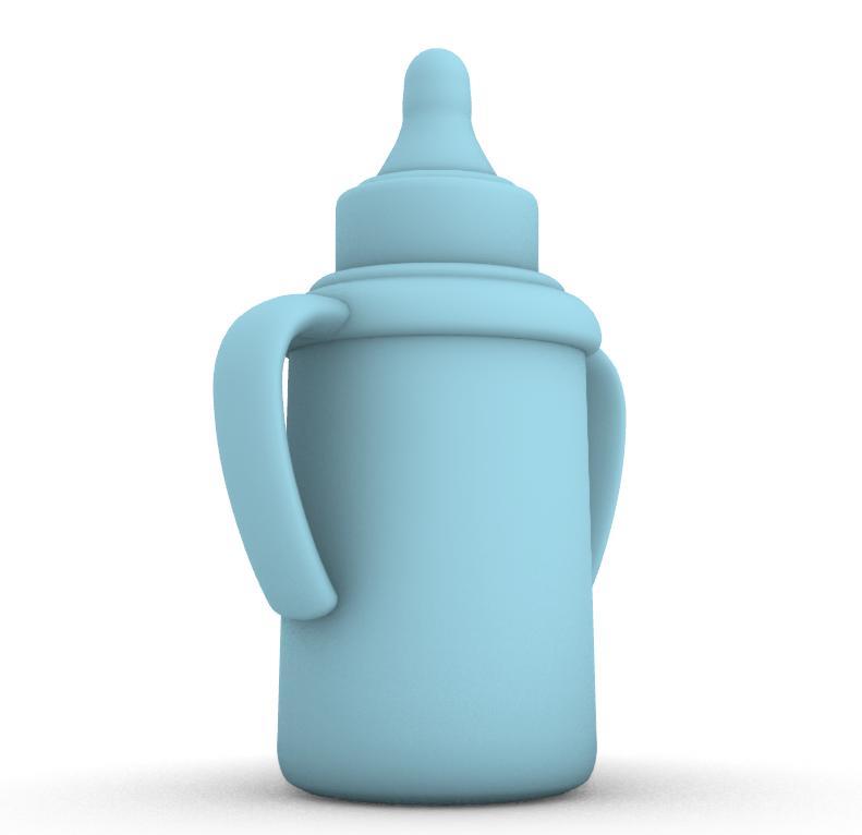 🍼🖐️ Baby bottle with handles- 1/6th scale for Barbie dolls