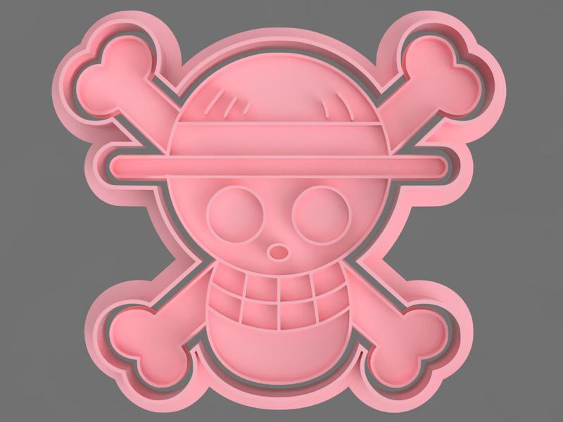 ONE PIECE SKULL CUTTER FOR COOKIE AND FONDANT