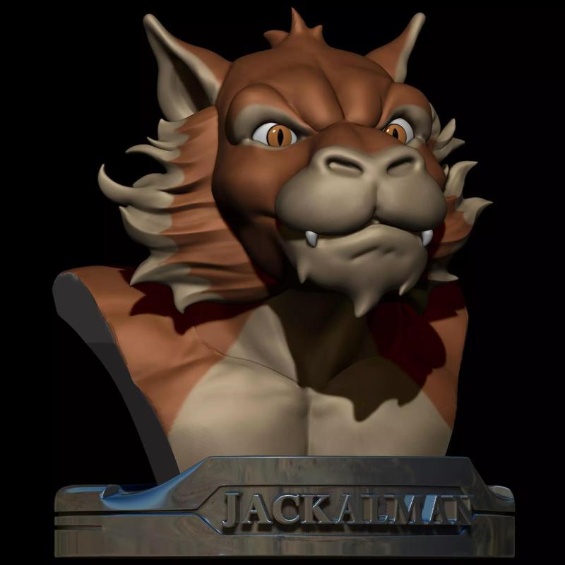 Bust Jackalman Chacal Thundercats collectibles stl files