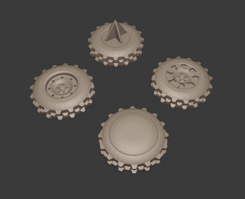 Gaslands Knobby Tire Set