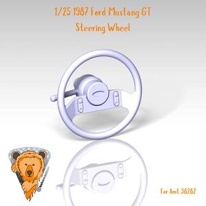 AMT 1/25 1987 Ford Mustang GT, steering wheel upgrade
