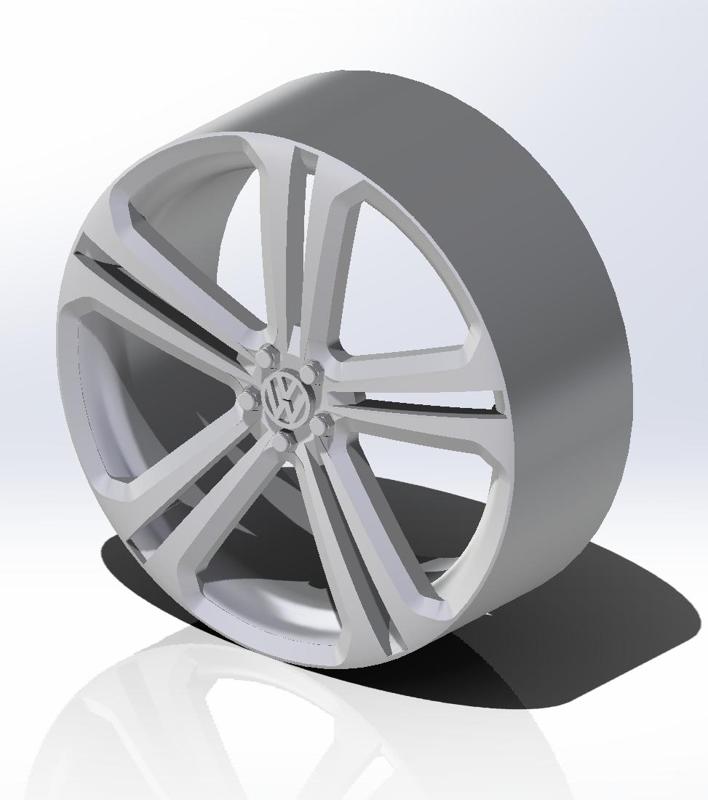 Volkswagen Mallory Oem Rim 1/18 1/24 scale model