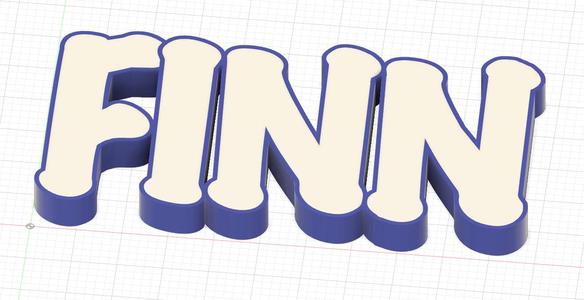 WLED LED name lamp Finn RGB