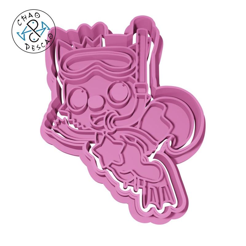 Baby Shark (no 1) - Cookie Cutter - Fondant - Polymer Clay