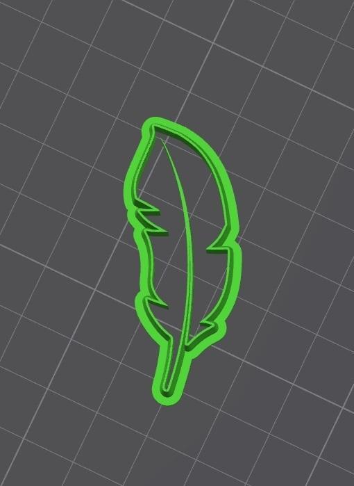 Pack Cutter polymer clay / cookies shape Feather