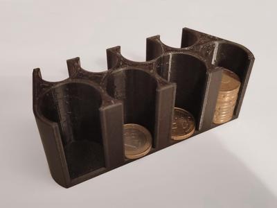 Euro coin organizer