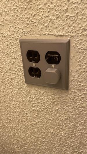 Basement Bath Switch Plate