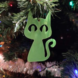 Cat christmas tree ornament 3/3