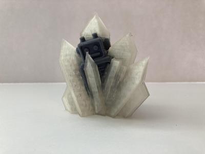 Robot-ice dual extrusion subtracted model