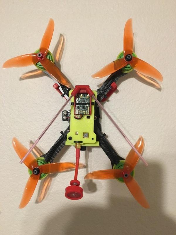 Realacc XS220E top plate with VTX and Camera Mounts