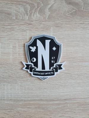 Nevermore Academy logo - Wednesday style