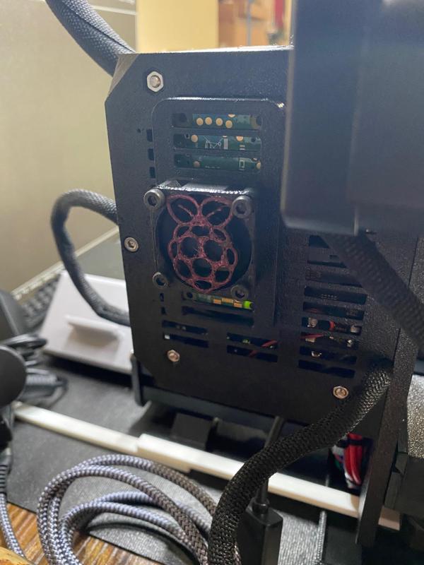 Raspberry Pi Logo on 30mm fan guard