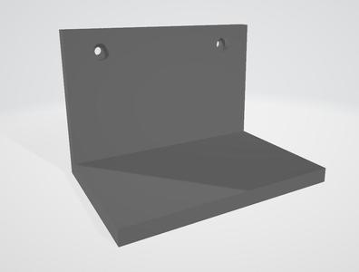 shelf with screw insets