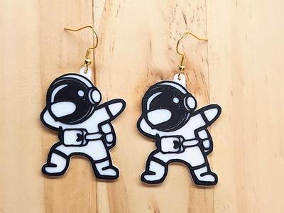 Dabbing Astronaut Earrings