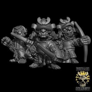 Goblin Samurai with Bows (Pre Supported)