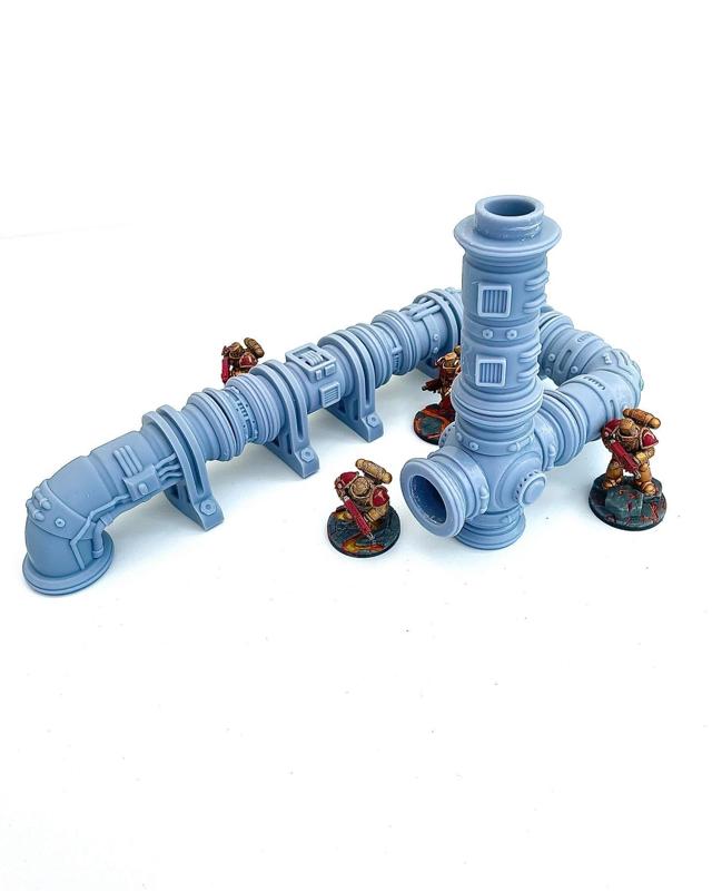 Modular Industrial Pipe Set
