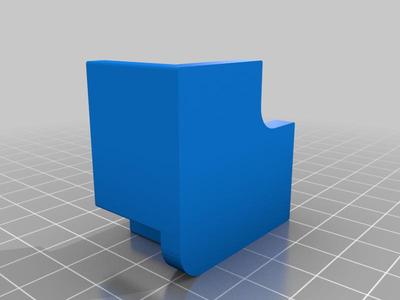 Tool to allow easier squaring of a 20x20 Alu extrusion frame