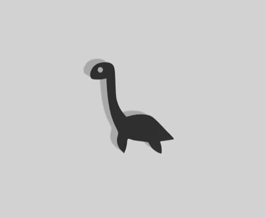 Long Neck Dinosaur Decoration - 2D Art