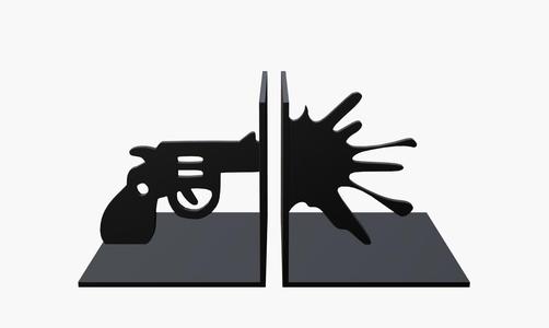 Gun bookend