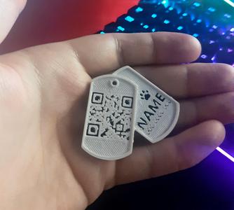 Double dog tags(QR code)