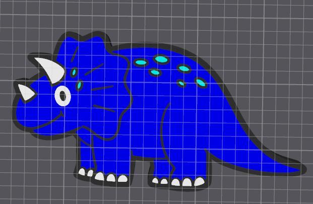 Triceratops lightbox