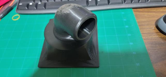 Bambu Exhaust hose connection Remix to utilize the elbow and nut from Printed Solid