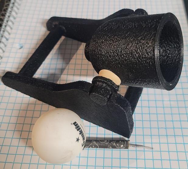 Firecracker Cannon launches ping pong balls