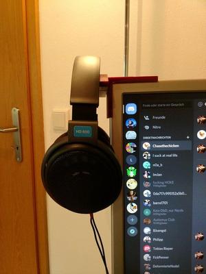 Headphonerest monitor mount