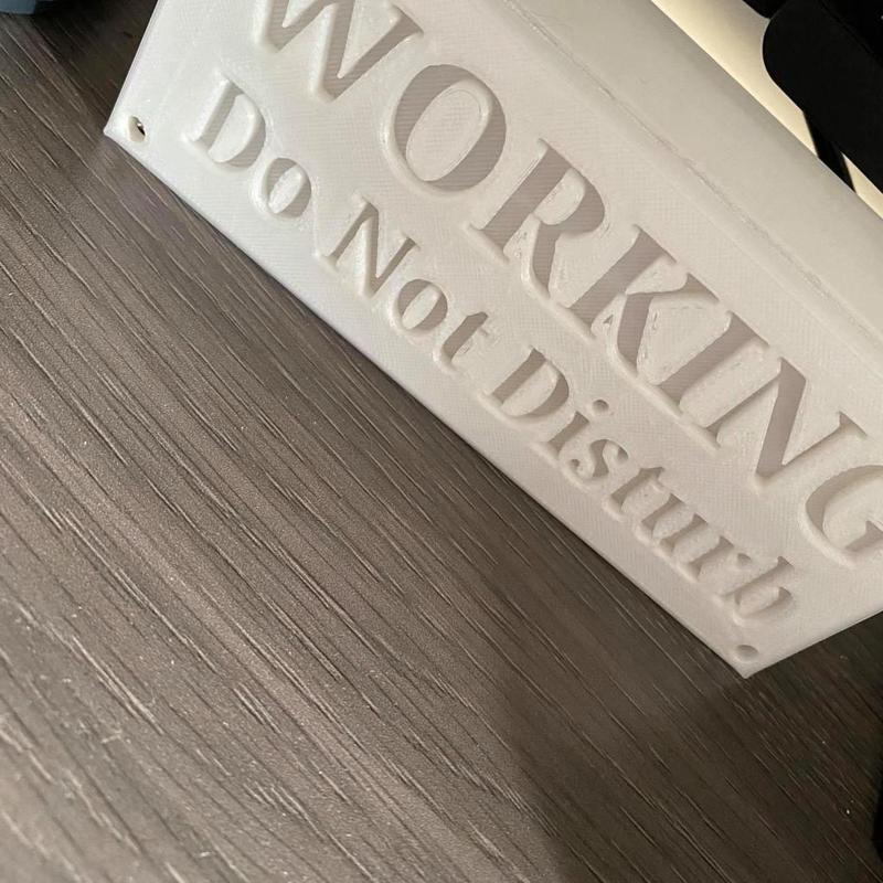 Working Sign for Door, Just add LED'S inside....