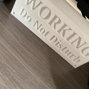 Working Sign for Door, Just add LED'S inside....