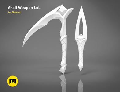 Akali Weapon’s-3D PRINT MODEL