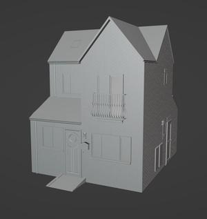 BRICK HOUSE STL FILE | BRICK HOUSE DIGITAL FILE
