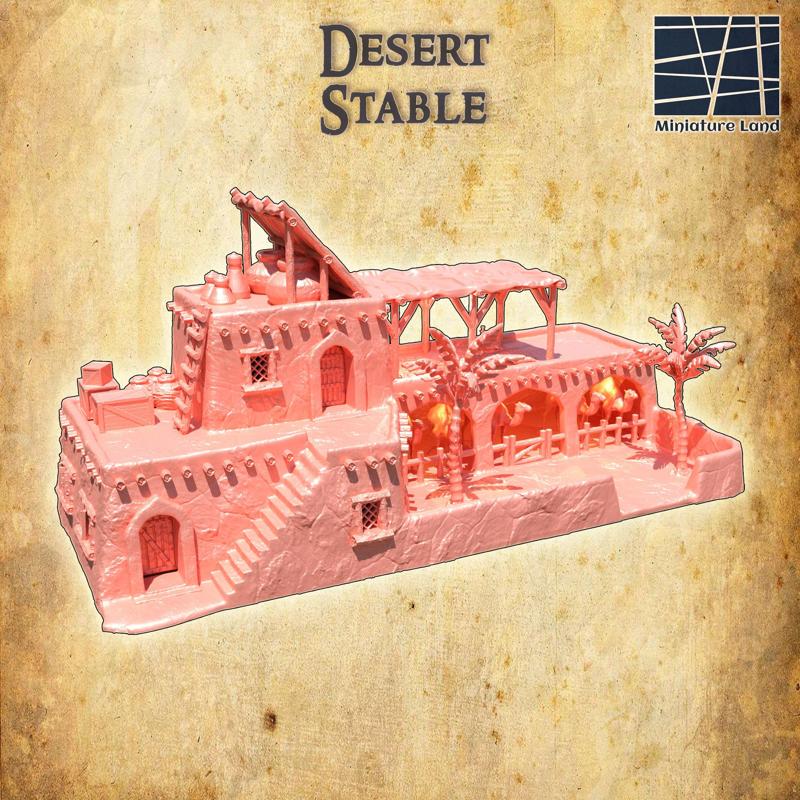 Desert Stable 28 mm Tabletop Terrain