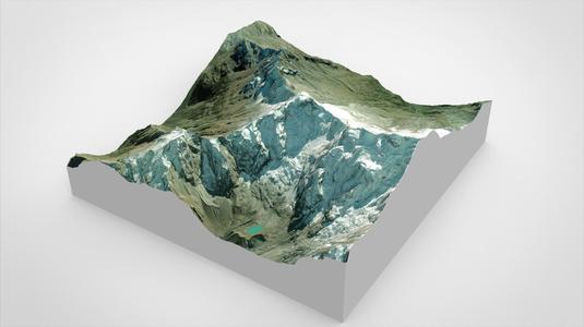 Mountain Landscape Punta Grober Macugnaga Italy