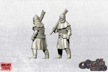 "Lithuanian Sergeant of militia with maciejowski falchion - 14th century"