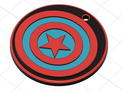 keyring/shield/shield keychain Captain America v2