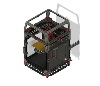 Voron V0.1 Hinged Tophat Spacer w/ Cable Routing