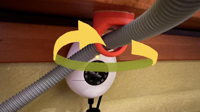 Rotating Hose Guide (f.e. for CPAP 22mm standard hoses)