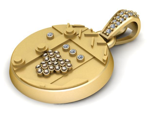 ROUND FLOWER PENDANT   3d printable model