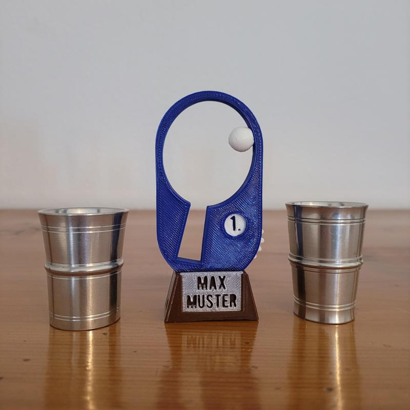 Individuell anpassbarer Pokal (Tischtennis)