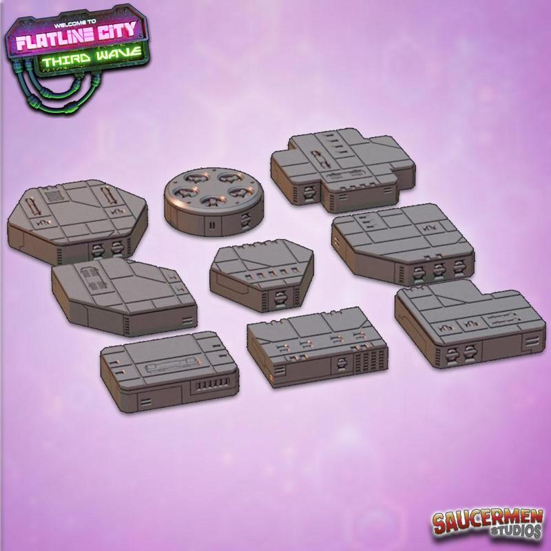 Flatline City: Third Wave - Half Height Risers