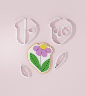 Flower #6 Cookie Cutter with CCHub Logo