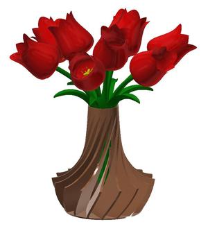 Decorative flower plant vase