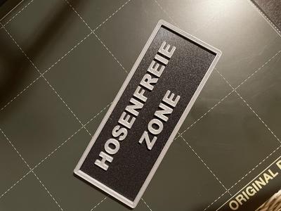 Hosenfreie Zone Schild Sign