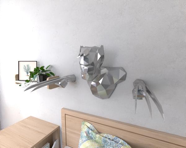 Wolverine wall lowpoly