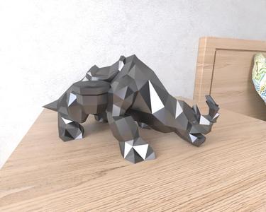 Tame Kodo Beast Lowpoly