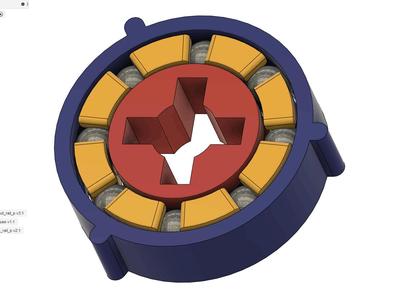 3D DIY groved bearing 22*26*7